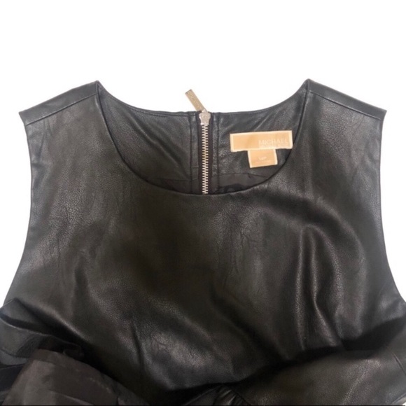 Michael Kors Faux Leather Dress - Picture 2 of 8